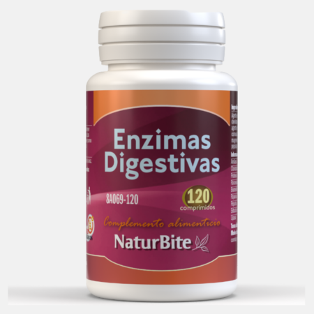 Enzimas Digestivas – 120 comprimidos – NaturBite