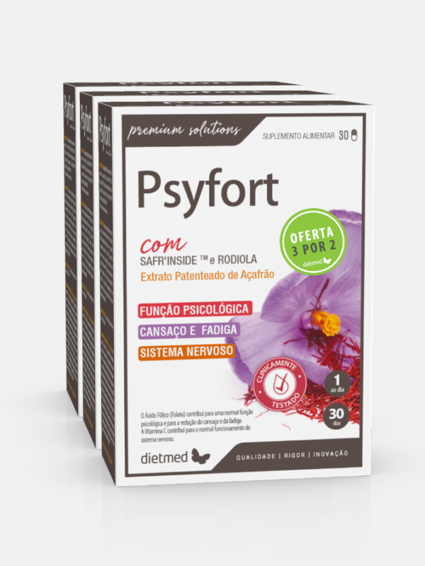 Kit PsyFort Leve 3 Pague 2 - 3x30 cápsulas - DietMed