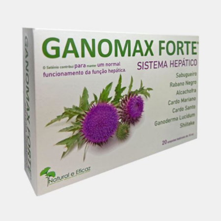 Ganomax Forte – 20 ampollas – Natural e Eficaz
