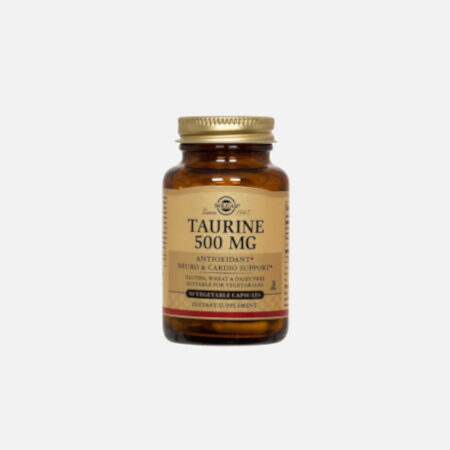 Taurina 500mg – 50 comprimidos – Solgar