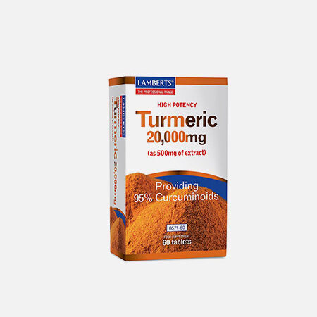 Cúrcuma 20000 mg – 60 pastillas – Lamberts