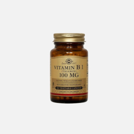 Vitamina B1 100mg – 100 Cápsulas – Solgar