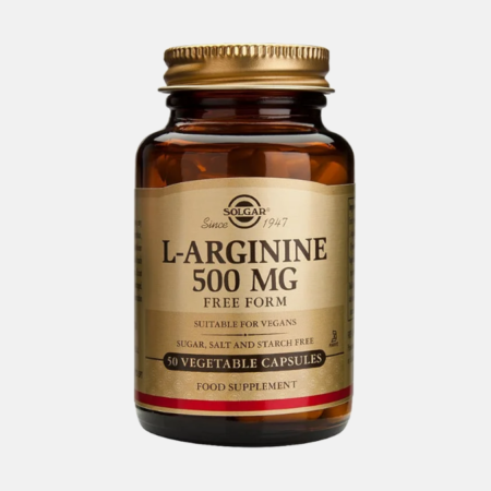 L-Arginine 500mg – 50 cápsulas – Solgar