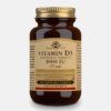 Vitamina D3 1000UI (25mcg) - 100 comprimidos masticables - Solgar