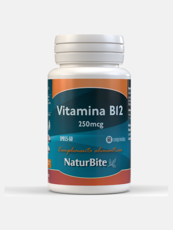 Vitamina B12 250mcg - 60 comprimidos - NaturBite