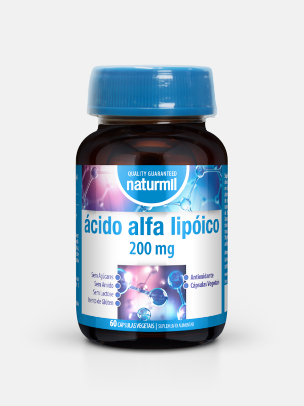 Ácido Alfa Lipoico 200 mg - 60 cápsulas - Naturmil