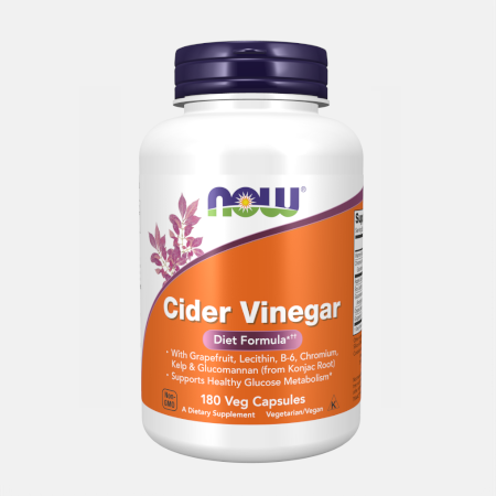 Cider Vinegar – 180 cápsulas – Now