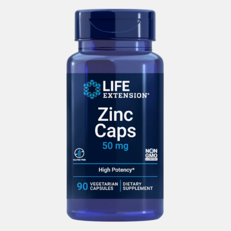 Zinc Caps High Potency 50mg – 90 cápsulas – Life Extension