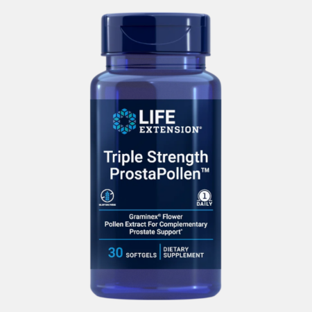 Triple Strength ProstaPollen – 30 softgels – Life Extension