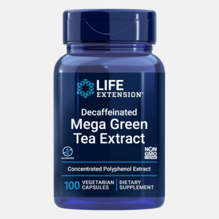 Mega Green Tea Extract Decaffeinated – 100 cápsulas – Life Extension