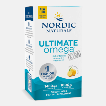 Ultimate Omega Xtra 1480mg Lemon – 60 softgels – Nordic Naturals