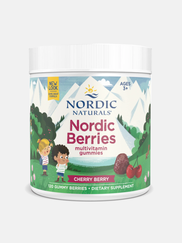 Nordic Berries Multivitamin Cherry Berry - 120 gomas - Nordic Naturals