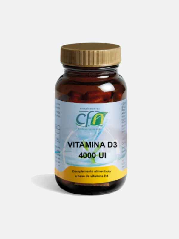 Vitamina D3 4000 UI - 60 cápsulas - CFN