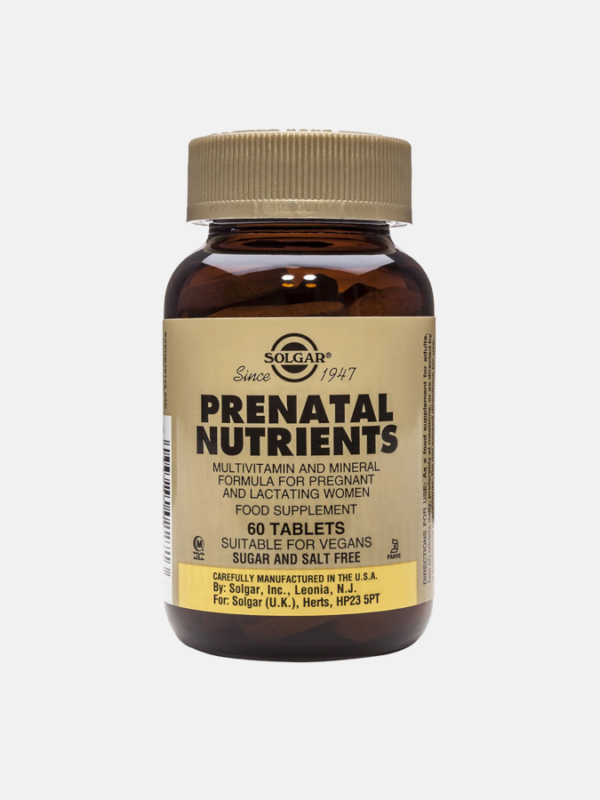 Prenatal Nutrients - 60 comprimidos - Solgar