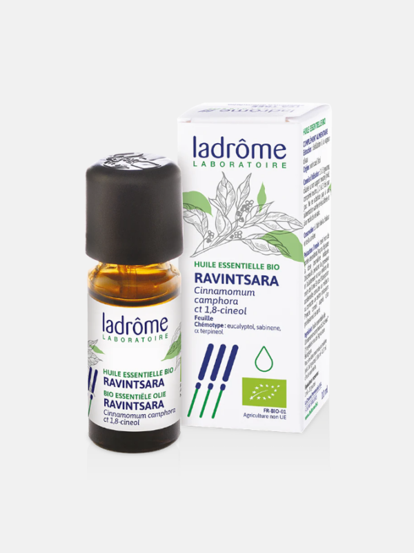 AE Ravintsara Cinnamomum camphora ct 1,8-cineol Bio - 10ml - Ladrôme