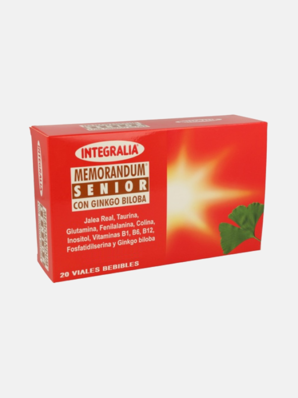 Memorando Senior con Ginkgo Biloba - 20 ampollas - Integralia