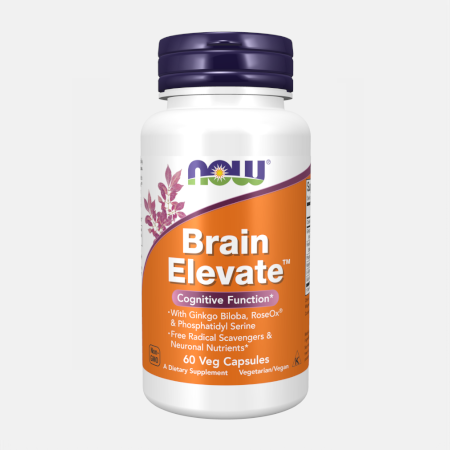 Brain Elevate – 60 veg cápsulas – Now