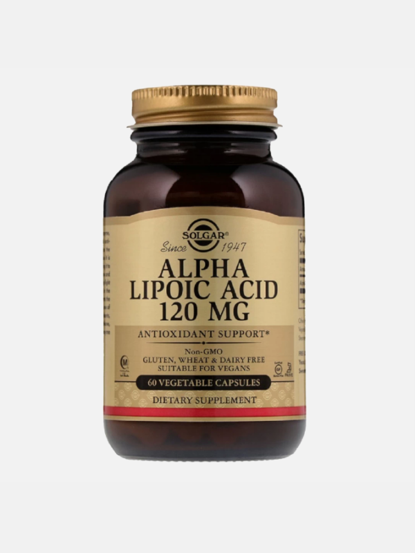 Ácido Alfa Lipoico 120mg - 60 cápsulas - Solgar