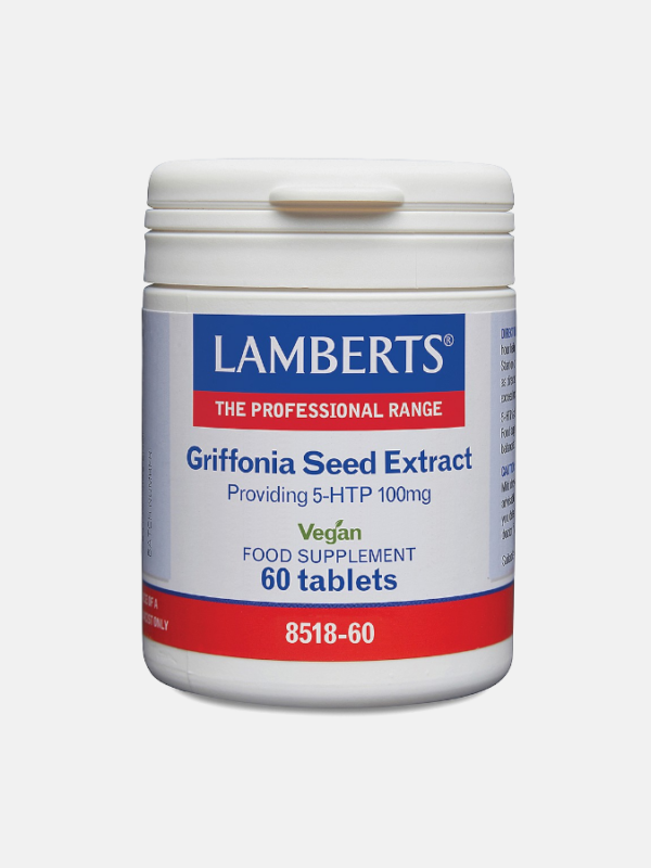 Griffonia Seed Extract 5-HTP 100mg - 60 cápsulas - Lamberts