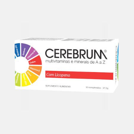 Cerebrum Multivitaminas y Minerales de la A a la Z – 30 comprimidos – Natiris