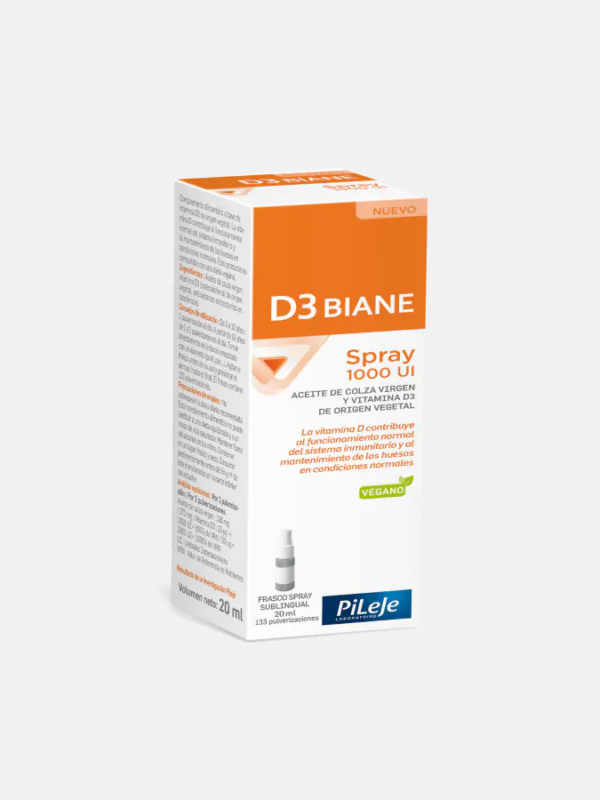 D3 Biane Spray 1000UI - 20ml - Pileje