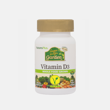 Source of Life Garden Vitamina D3 – 60 Cápsulas – Natures Plus