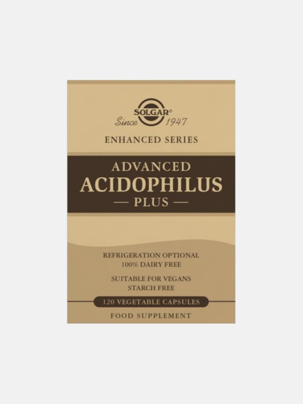 Advanced Acidophilus Plus - 120 cápsulas - Solgar