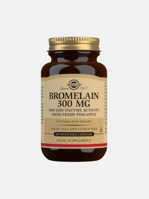 Bromelaina 300mg - 60 comprimidos - Solgar