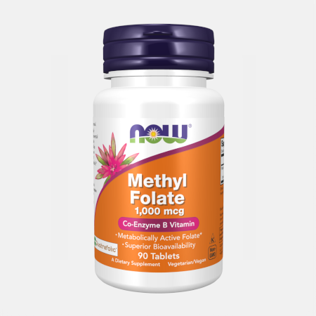 Methyl Folate 1000 mcg – 90 coprimidos – Now