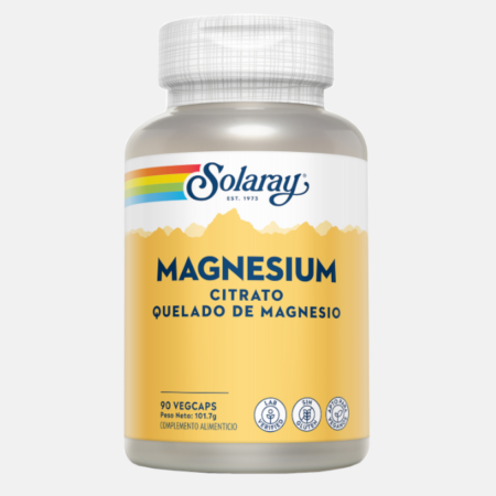 Magnesium Citrate – 90 cápsulas – Solaray