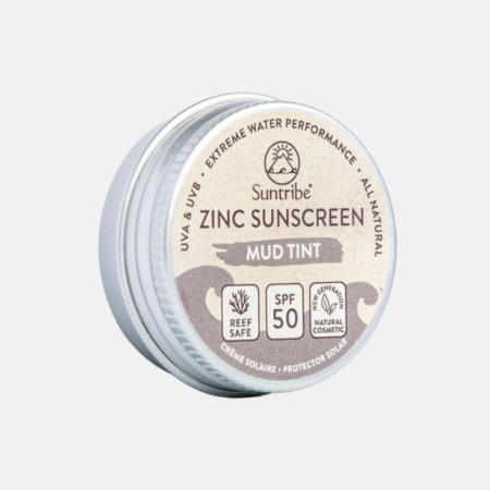 Mini Zinc Sunscreen Face & Sport Mud Tint SPF 50 – 15g – Suntribe