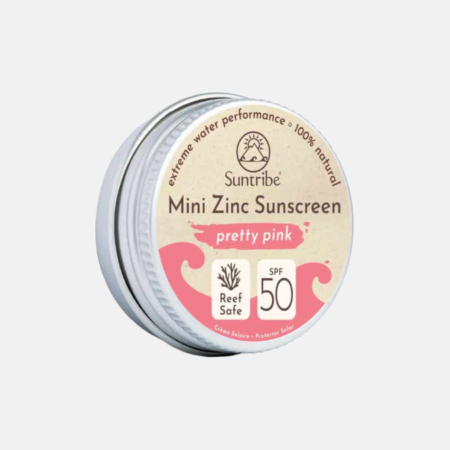 Mini Zinc Sunscreen Face & Sport Pretty Pink SPF 50 – 15g – Suntribe