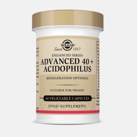 Advanced 40+ Acidophilus – 60 cápsulas – Solgar