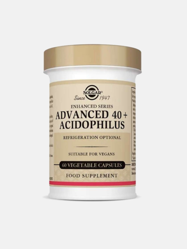 Advanced 40+ Acidophilus - 60 cápsulas - Solgar