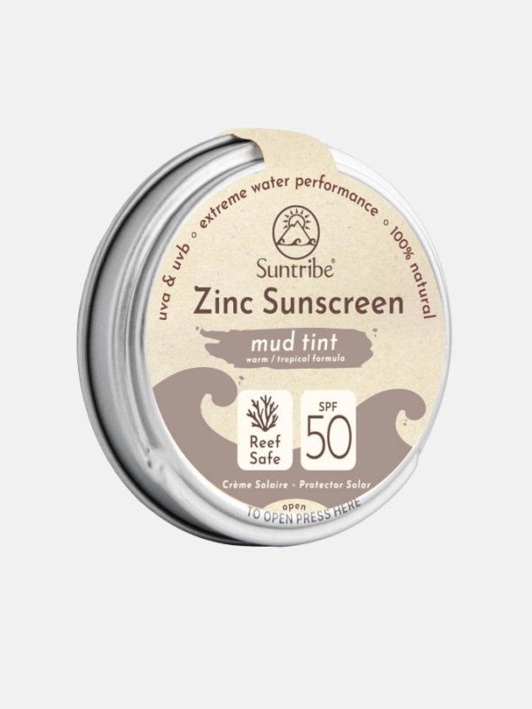 Zinc Sunscreen Face & Sport Mud Tint SPF 50 - 45g - Suntribe