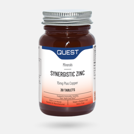 Synergistic Zinc – 30 comprimidos – Quest Excellence