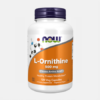 L-Ornithine 500mg - 120 cápsulas - Now