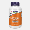 L-Proline 500 mg - 120 veg cápsulas - Now