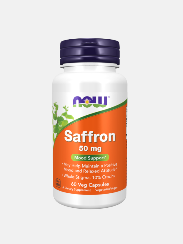 Saffron 50 mg - 60 veg capsules - Now