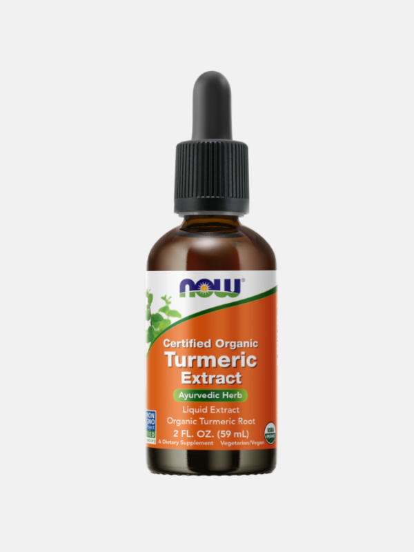 Organic Turmeric Extract Liquid - 59ml - Now