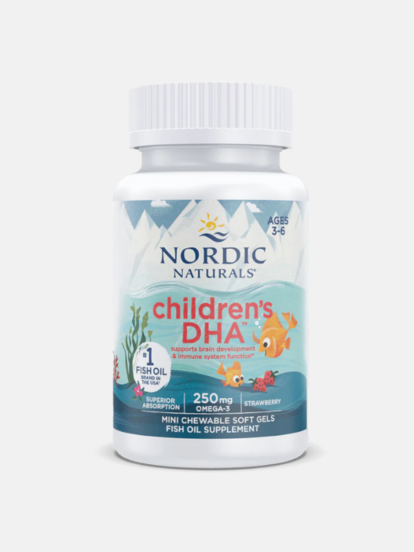 Children's DHA 250mg Strawberry - 180 softgels - Nordic Naturals