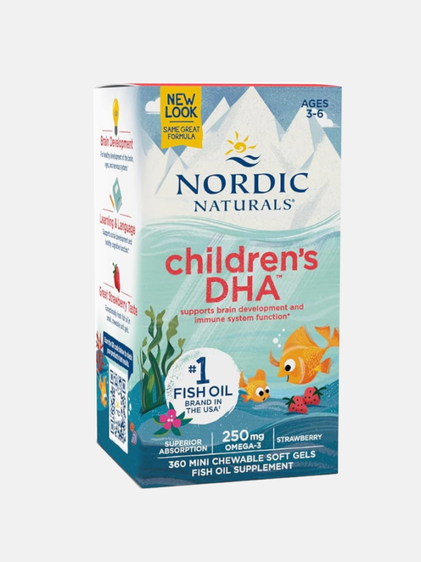 Children's DHA 250mg Strawberry - 360 softgels - Nordic Naturals