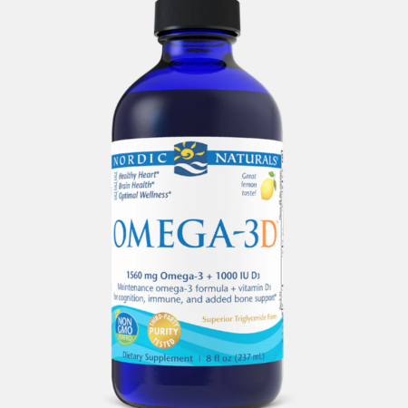 Omega-3D 1560mg Lemon – 237ml – Nordic Naturals