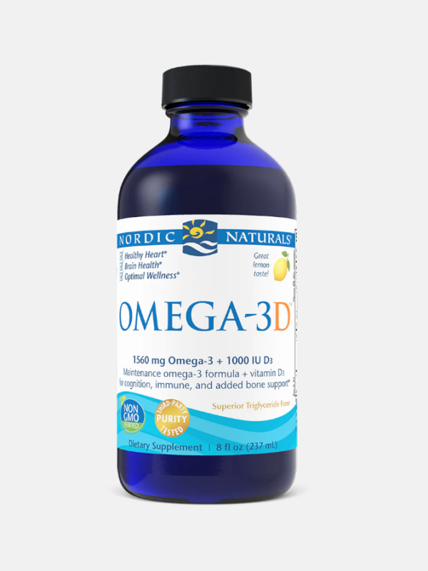 Omega-3D 1560mg Lemon - 237ml - Nordic Naturals