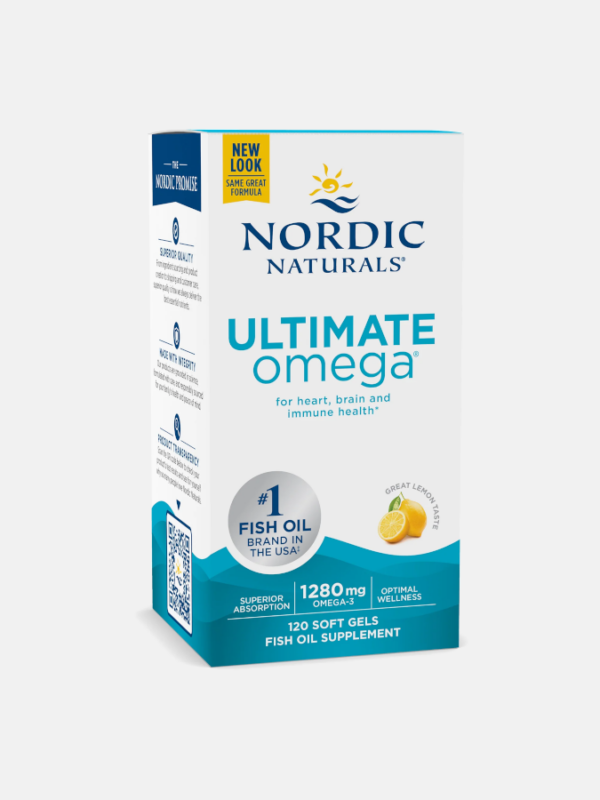 Ultimate Omega 1280mg Lemon - 120 softgels - Nordic Naturals