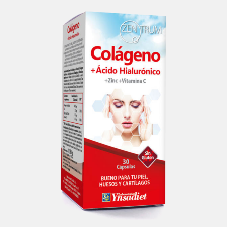 Colágeno + Ácido Hialurónico – 30 cápsulas – Zentrum
