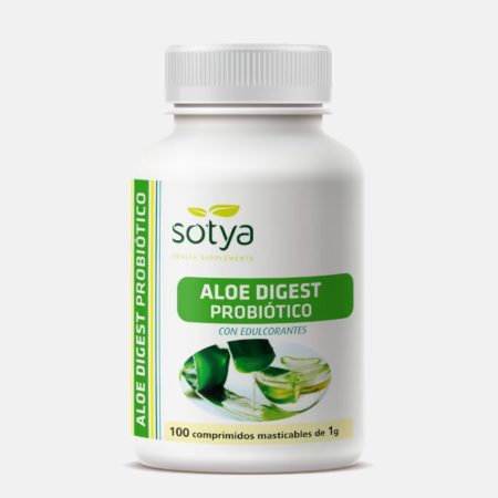 Aloe Digest Probiotic – 100 comprimidos mastigáveis – Sotya