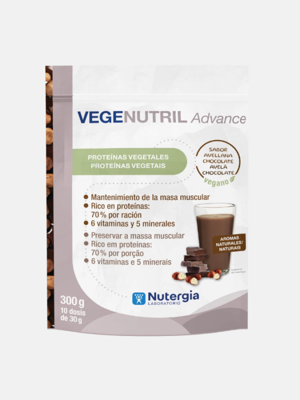 VEGENUTRIL Advance avellana chocolate - 300g - Nutergia