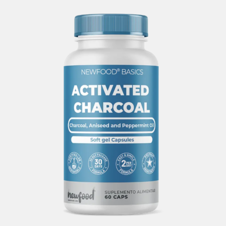 Activated Charcoal – 60 cápsulas – NewFood