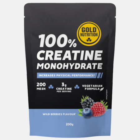 100% Creatine Monohydrate Wild Berries – 200g – Gold Nutrition
